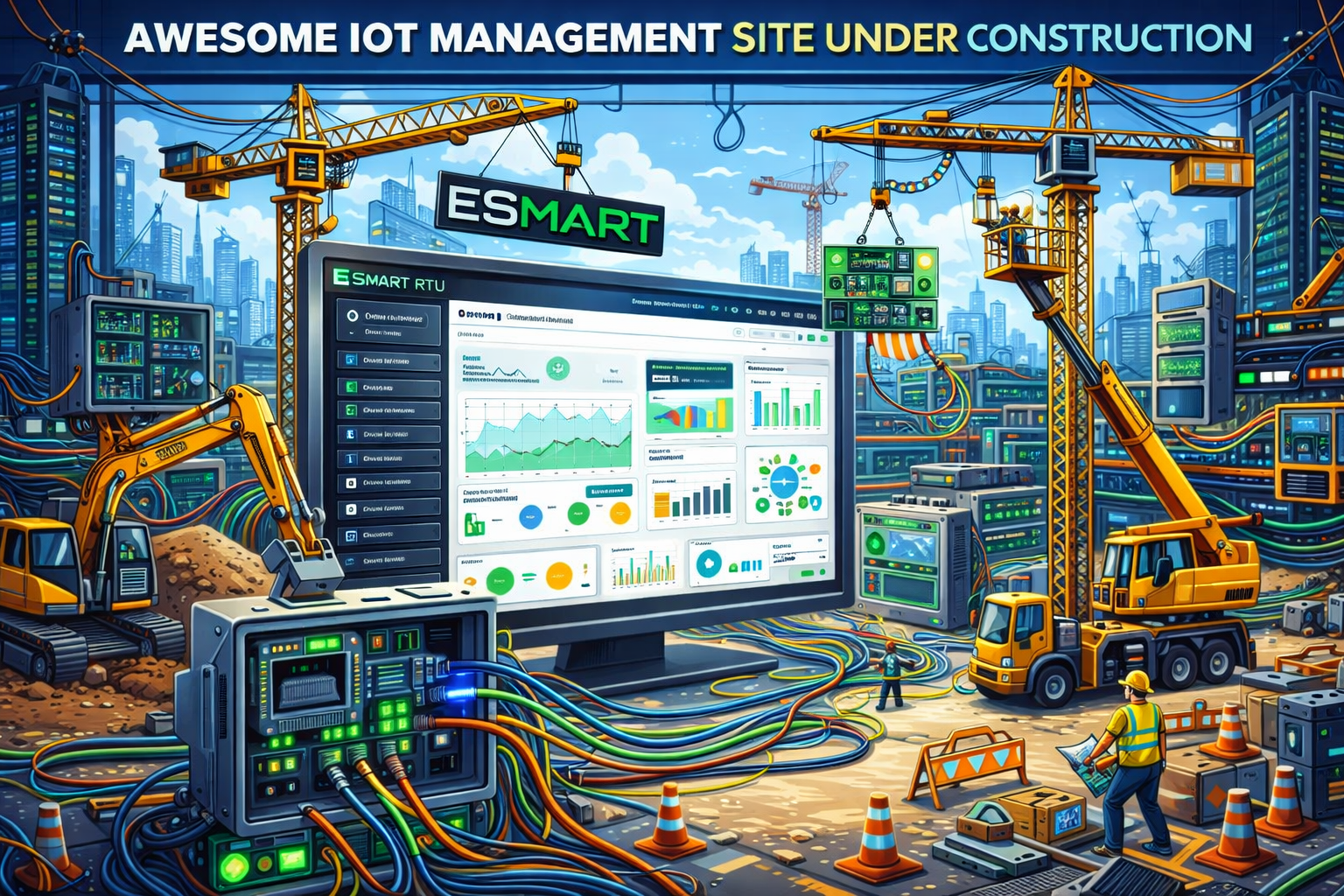 Under construction illustration